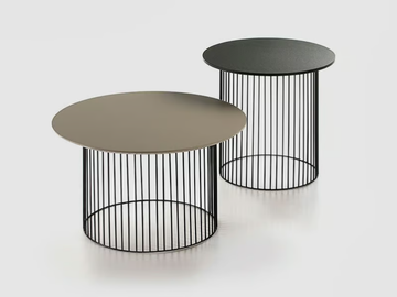 IDRA - Round steel and wood coffee table by Kendo Mobiliario - view 3